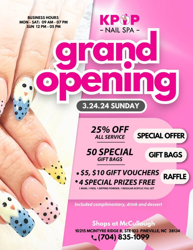 Grand opening KPOP Nail Spa